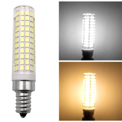 2pcs E12 Candelabra C7 Led bulb 136-2835 120V Ceramics Light 10W White/Warm #H - Image 1 of 4