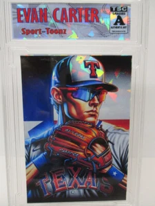 2025 Texas RC SP/99 Sport Anime Evan Carter MLB Refractor MLB  rc - Picture 1 of 2