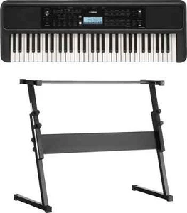 Yamaha PSR-E383 Keyboard 61 Tasten Anschlagdynamik DSP-Effekt Ständer Set - Bild 1 von 12