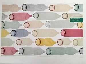 COLORES UNIDOS DE BENETTON, FOTO DE OLIVIERO TOSCANI RARO AUTÉNTICO PÓSTER DE LOS AÑOS 90 - Imagen 1 de 6