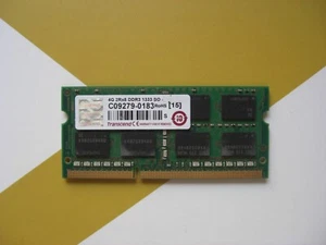MODULO RAM TRANSCEND da 4GB  2Rx8  DDR3 - 1333  SO  C09279- 0183 - Foto 1 di 1