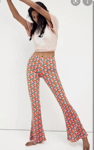New Free People Daisy Chain Flare Pants by Flare Street $198 SMALL/Medium Velvet - Picture 1 of 5