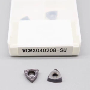 10PCS WCMX040208-SU CNC Carbide U Drill Insert WCMX040208 For WC 21-24.5 U Drill - Picture 1 of 4
