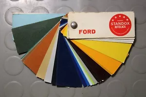 TABELLA CATALOGO GAMMA COLORI FORD EPOCA 1973 HERBERTS STANDOX AUTOLACK - Foto 1 di 4