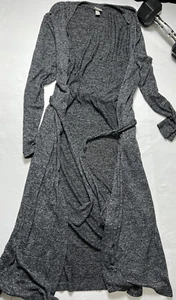 Cárdigan delgado gris encogido de hombros A New Day para mujer talla XL corbata #B-789 - Imagen 1 de 4