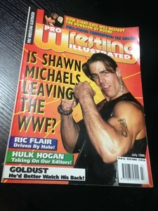 PWI Pro Wrestling Illustrated Magazine WWF WCW - Juli 1996 - Shawn + Poster - Bild 1 von 3