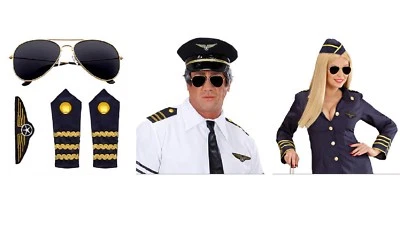 JUEGO PILOTO 00085, GAFAS CHARRETERAS INSIGNIA DE AVIADOR Foto 1 de 2