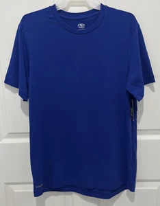 ATHLETIC WORKS  Womens Blue DriWorks  Moisture Wicking T-Shirt Top  Size Small - Picture 1 of 5