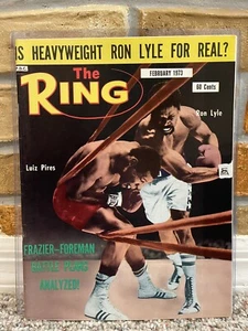 THE RING BOXING VINTAGE MAGAZINE RON LYLE LUIZ PIRES February 1973 MINT UNREAD - Picture 1 of 2