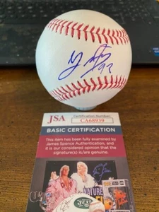 YIMI GARCIA TORONTO BLUE JAYS PROSPECT SIGNED ROLMB BALL JSA COA - Picture 1 of 2