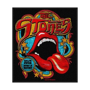 ROLLING STONES SOME GIRLS WOVEN SEW ON PATCH OFFICIALLY LICENSED ITEM - Picture 1 of 7