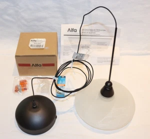 NEW ALFA LIGHTING JUNO LOW VOLTAGE WHITE PENDANT LIGHT W-CANOPY HANGING LIGHT - Picture 1 of 21