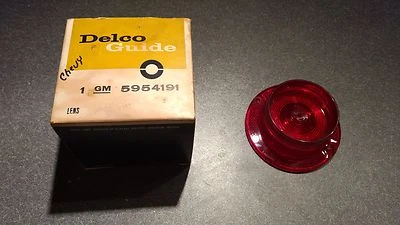 Lente de luz trasera Chevrolet Delco Guide 1963 nueva parte # 5954191 Foto 1 de 4