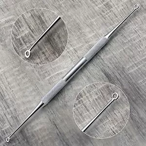 Estrattore rimozione punti neri in acciaio inox strumento viso rimozione macchie foro occhio - Foto 1 di 4