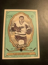 #41 Alex Delvecchio Detroit red wings,,￼2009-10 Champs upper deck￼ Cb35