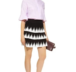Maje Julia Tiered Skirt in Black and White  RRP£188 - Picture 1 of 5