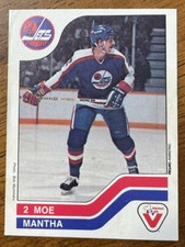 1983-84 Vachon NHL Hockey Cards - #132 Moe Mantha - Winnipeg Jets