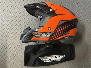 ORANGE Fly Racing Kinetic Pro Aurora Helmet ADULT Size MEDIUM DOT FMV55 NO.218 - Picture 1 of 16