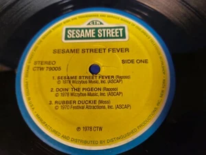 SESAME STREET FEVER - 12" RECORD ALBUM LP "DISC ONLY, NO VINYL" - Picture 1 of 3
