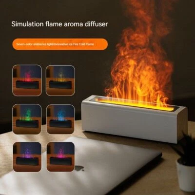Simulation Flame Diffuser - Colorful 3D Simulated Flame Aromatherapy Machine 1L - Image 1 of 4