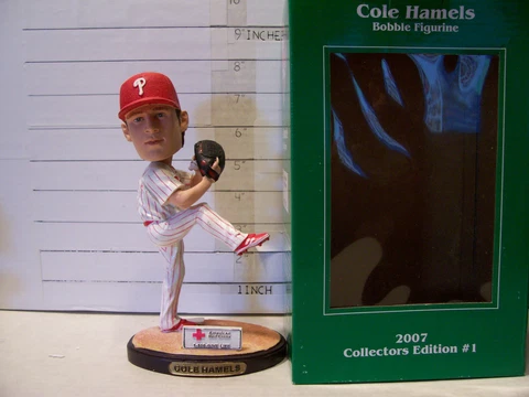 2007 COLE HAMELS CHRISTMAS IN JULY PHILADELHIA PHILLIES BOBBLEHEAD SGA MINT Cover