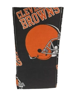 Cleveland Browns Eyeglasses Sunglass Soft Fabric Case Brown & Orange NFL - Picture 1 of 4