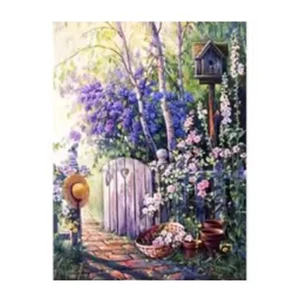 DIY Paint By Numbers Lavender Garden 40x50cm with Canvas & Frame - Picture 1 of 5
