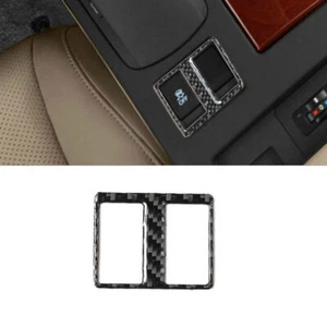 For Lexus RX350 RX450h Carbon Fiber Interior Seat Heated Button Frame Cover Trim - Picture 1 of 12
