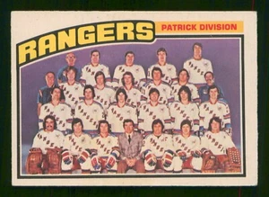 RANGERS TEAM 1976-77 O-PEE-CHEE 76-77 NO 143 EX 53988 - Bild 1 von 2