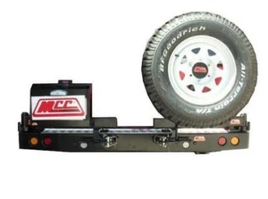 MCC SINGLE WHEEL CARRIER AND SINGLE JERRY CAN TO SUIT VOLKSWAGEN AMAROK 2011 ON - Picture 1 of 6