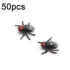50pcs Fake Flies Plastic Simulated Insect Fly Bugs Joke Toys Prank Toys