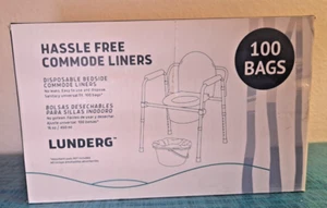 Lunderg, Commode Disposal Liners, 100 Ct, NIB - Picture 1 of 3