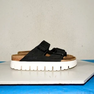 Birkenstock Papillio Arizona Platform Sandal Slide Suede Women 38 N - Imagen 1 de 15