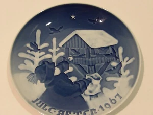 Vintage B&G Copenhagen, Denmark Danish Christmas 1967 Plate - Picture 1 of 7
