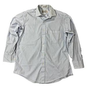 417 Auténticas Ropa Camisa Van Heusen Azul Claro Blanco Rayas Para Hombre Talla 16 32/33 - Imagen 1 de 19