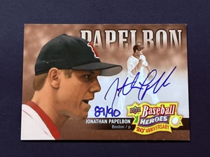2010 Upper Deck Heroes Autograph Auto #BHA-9 Jonathon Paplebon /90 - Picture 1 of 3
