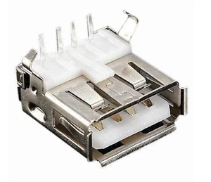 USB Type A Right Angle 90 Degree PCB Female Socket Connector 4 Pin 25 Pack - Picture 1 of 1
