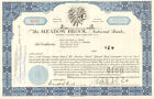 Certificat de stock Meadow Brook National Bank New York