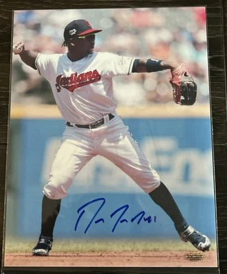 Foto autógrafa de José Ramírez 8,5x11 estrella de la MLB Cleveland Guardians certificado de autenticidad firmado a mano Foto 1 de 2