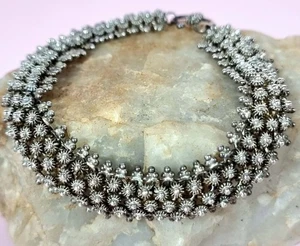 Vintage Sterling Silver Filigree Bracelet S Clasp 18cm - Bild 1 von 6