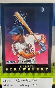 Darryl Strawberry - 1991 Fleer Nuclear Powered #12 of 12 - New York Mets - Bild 1 von 3