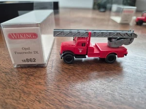 Wiking 862 Opel Blitz 39 Feuerwehr Drehleiter in OVP - Bild 1 von 1
