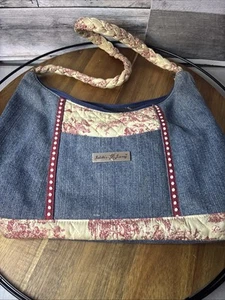 Isabella's Journey Jean Floral Purse with Great Braided Strap..(C6) - Picture 1 of 5