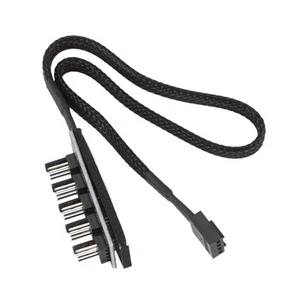 Host GehäUse PC KüHler LüFter Strom Kabel 1 Buchse zu 5 Stecker 4 Poliger S8883 - Bild 1 von 3
