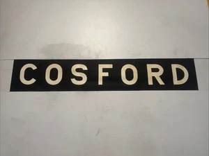 COSFORD - Wolverhampton Feb 1973 Bus Blind 35” Gift - Picture 1 of 12