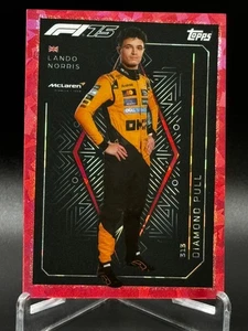 2025 Topps Turbo Attax F1 Lando Norris #313 Diamond Pull Pink Parallel - Picture 1 of 2