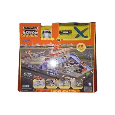 Matchbox Action Drivers Airport Adventure With ‘16 Camaro & Private Jet - NEW - Image 1 of 2