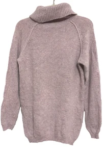 Suéter Le Moda Cuello Tortuga Talla M Rosa Pastel Brezo Mezcla Lana Cordero Conejo - Imagen 1 de 5