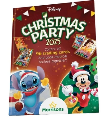 Morrisons Disney Christmas Party Trading Cards Album 2025 - Image 1 of 2