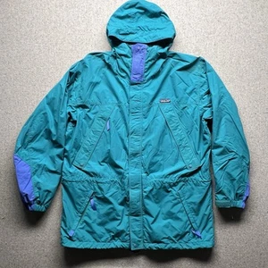 Chaqueta De Colección Patagonia Para Hombres Grande Azul Nitro Anorak Aislada Con Capucha - Imagen 1 de 9